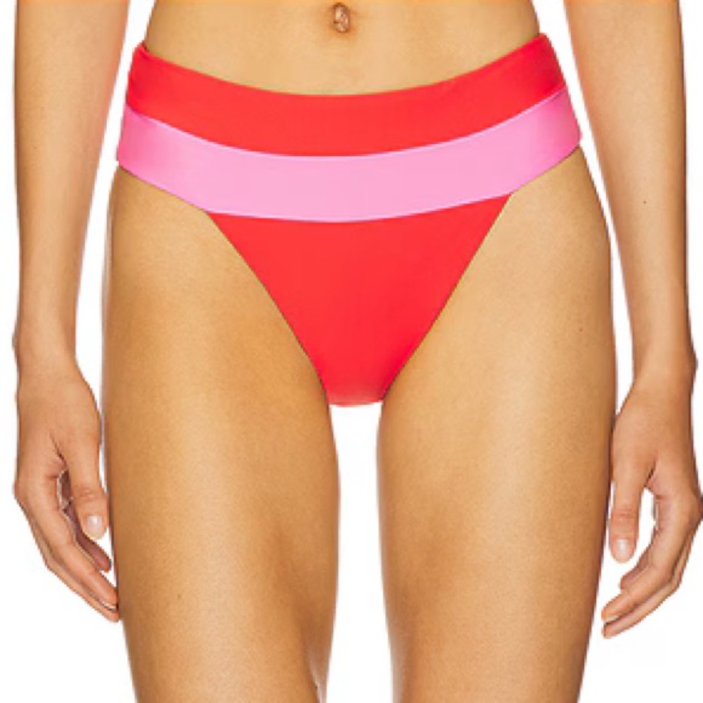PQ Swim Orange and Pink Bikini Bottom